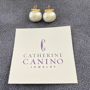 Catherine Canino Pebble Pearl Earrings